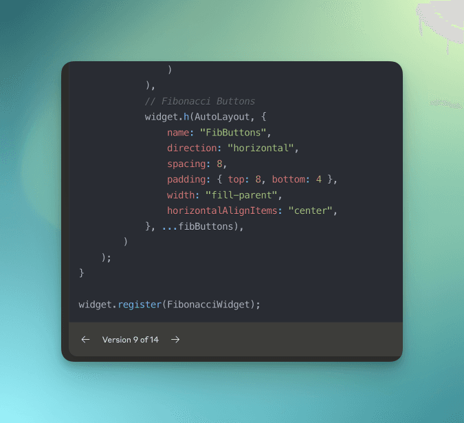 Code snippet example